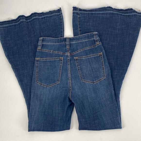 We The Free Just Float Button Close Ultra High-Rise Bellbottoms Flare Stretch 27 - Picture 8 of 16